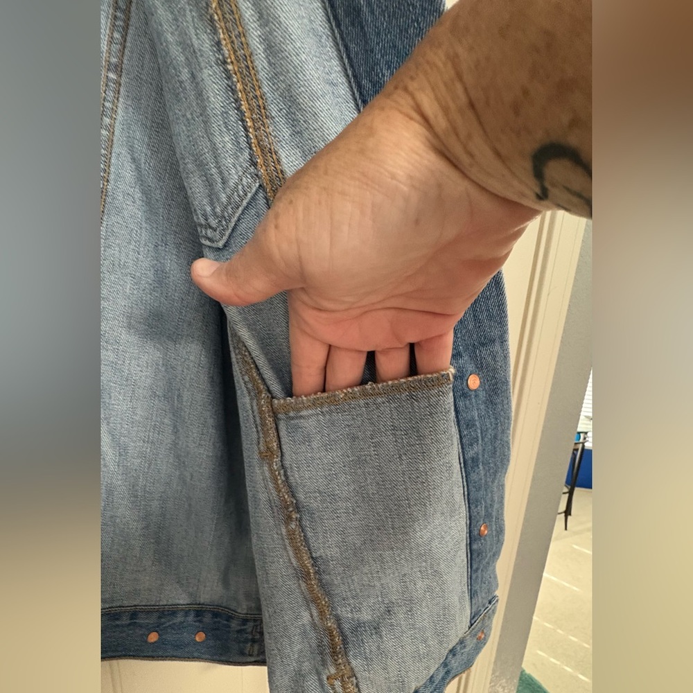 Distressed Jean jacket - Picture 3 of 5